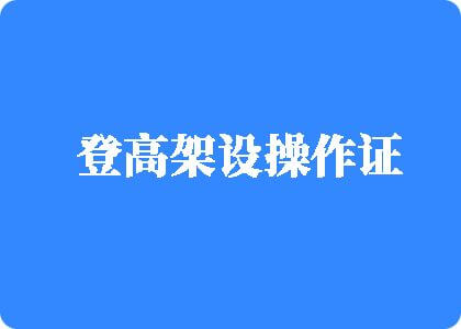 大鸡巴操操操操视频免费登高架设操作证